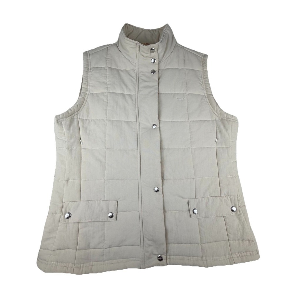 R.M. Williams The Bush Outfitter Longhorn Women's‎ Cream Quilted Puffer Vest 18